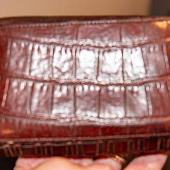 Vintage Brighton Leather Wallet Basket Weave - Picture 3 of 4